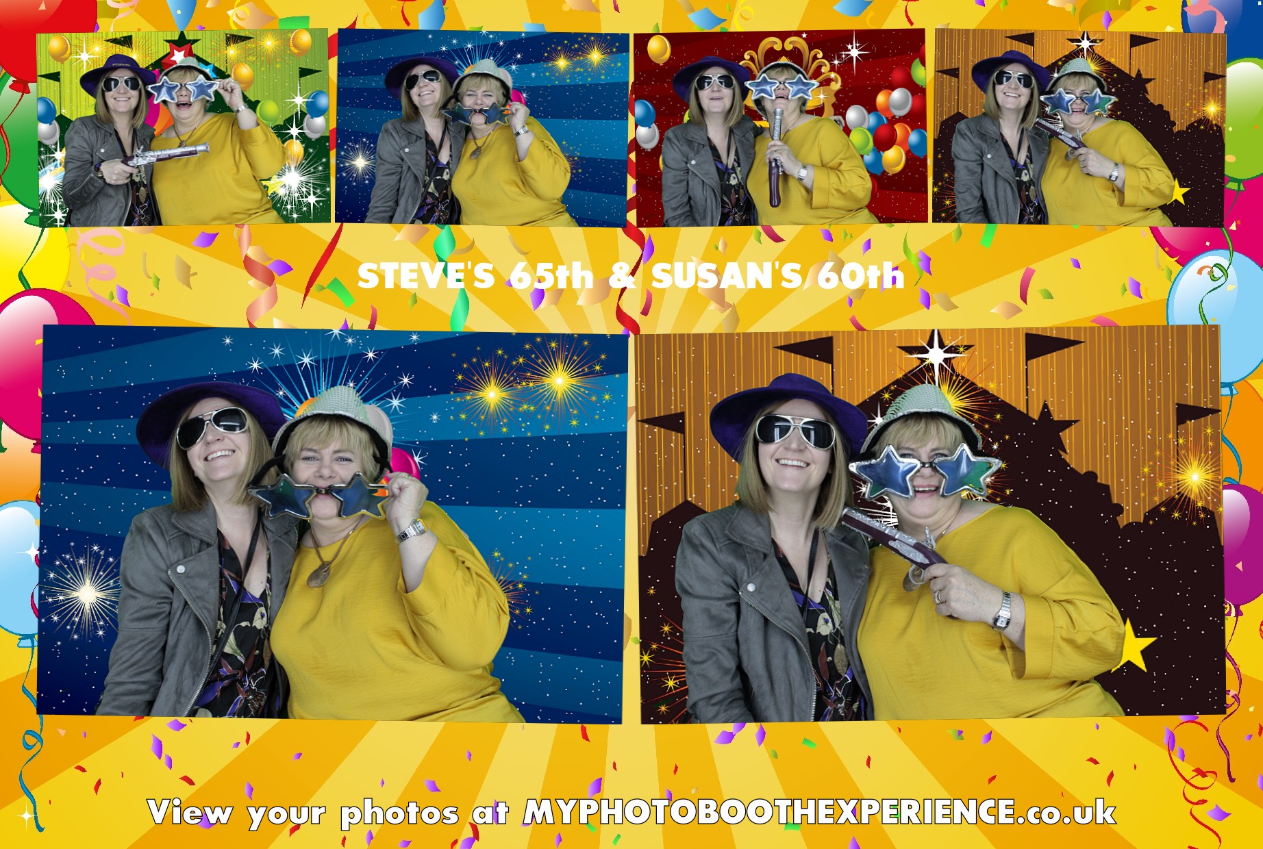 Steve's 65th & Susan 60th Birthday | View more photos from the event at gallery.myphotoboothexperience.co.uk/u/MyPhotoBoothExperienceLtd/Steves-65th-Susan-60th-Birthday